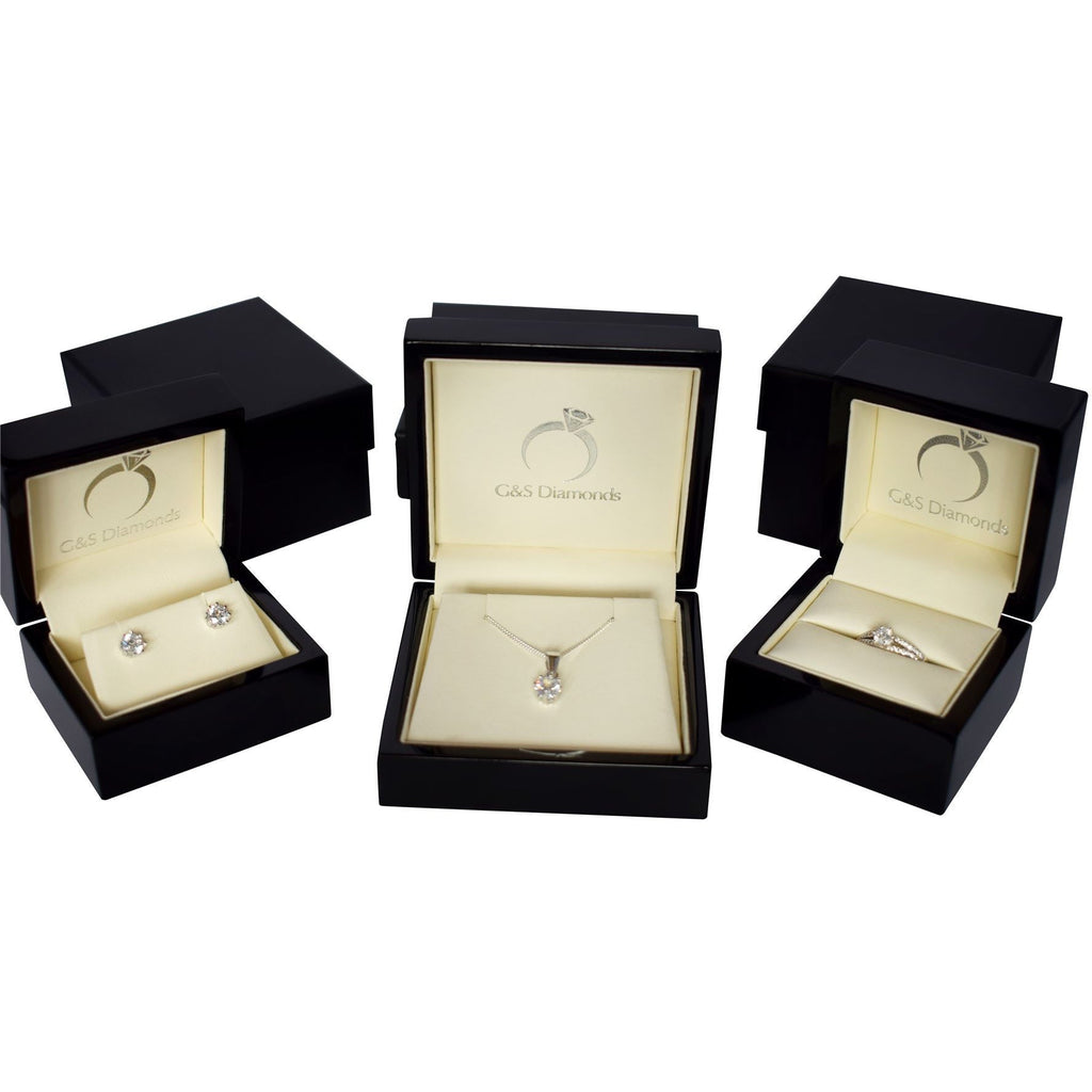 DIAMOND SOLITAIRE PENDANT WHITE GOLD FG VS/SI QUALITY (0.5 CARATS) - G&S Diamonds