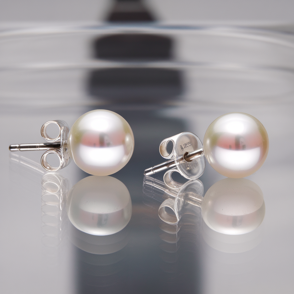 Pearl Stud Earrings for Women