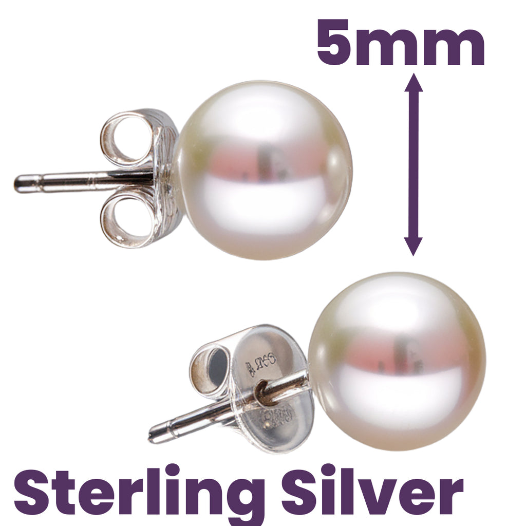 Pearl Stud Earrings for Women