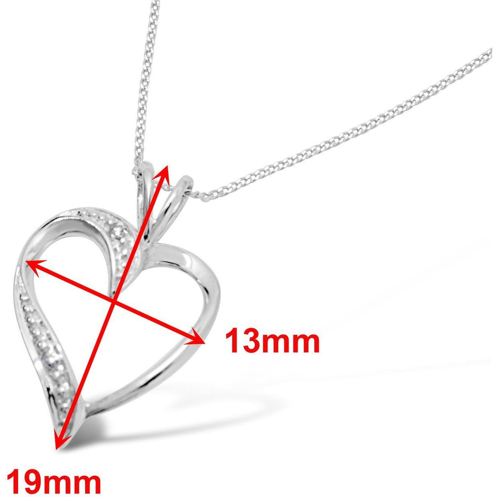 HEART SHAPED DIAMOND PENDANT WITH NECKLACE YELLOW GOLD - G&S Diamonds