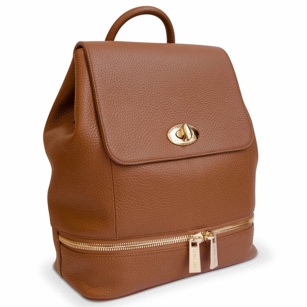 Classic Leather <BR/> Brown Backpack