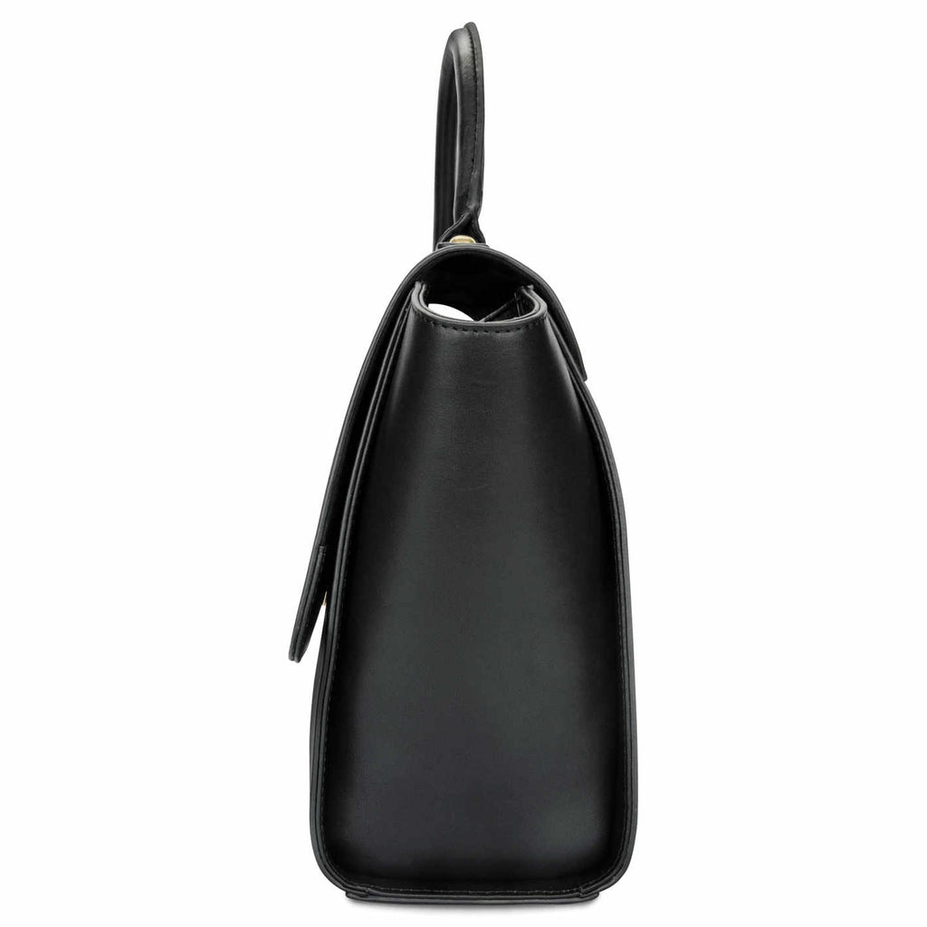 Classic Leather <BR/>Black Handbag