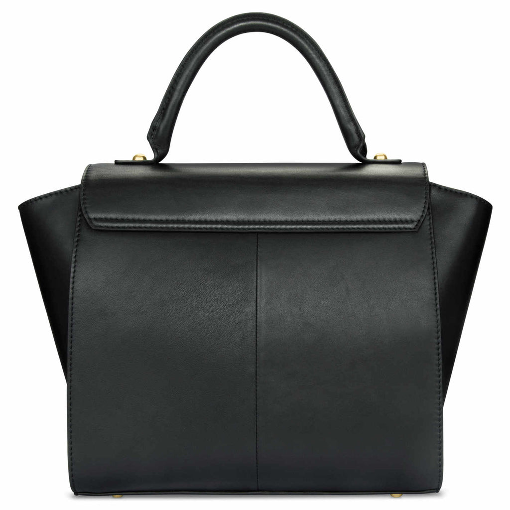 Classic Leather <BR/>Black Handbag
