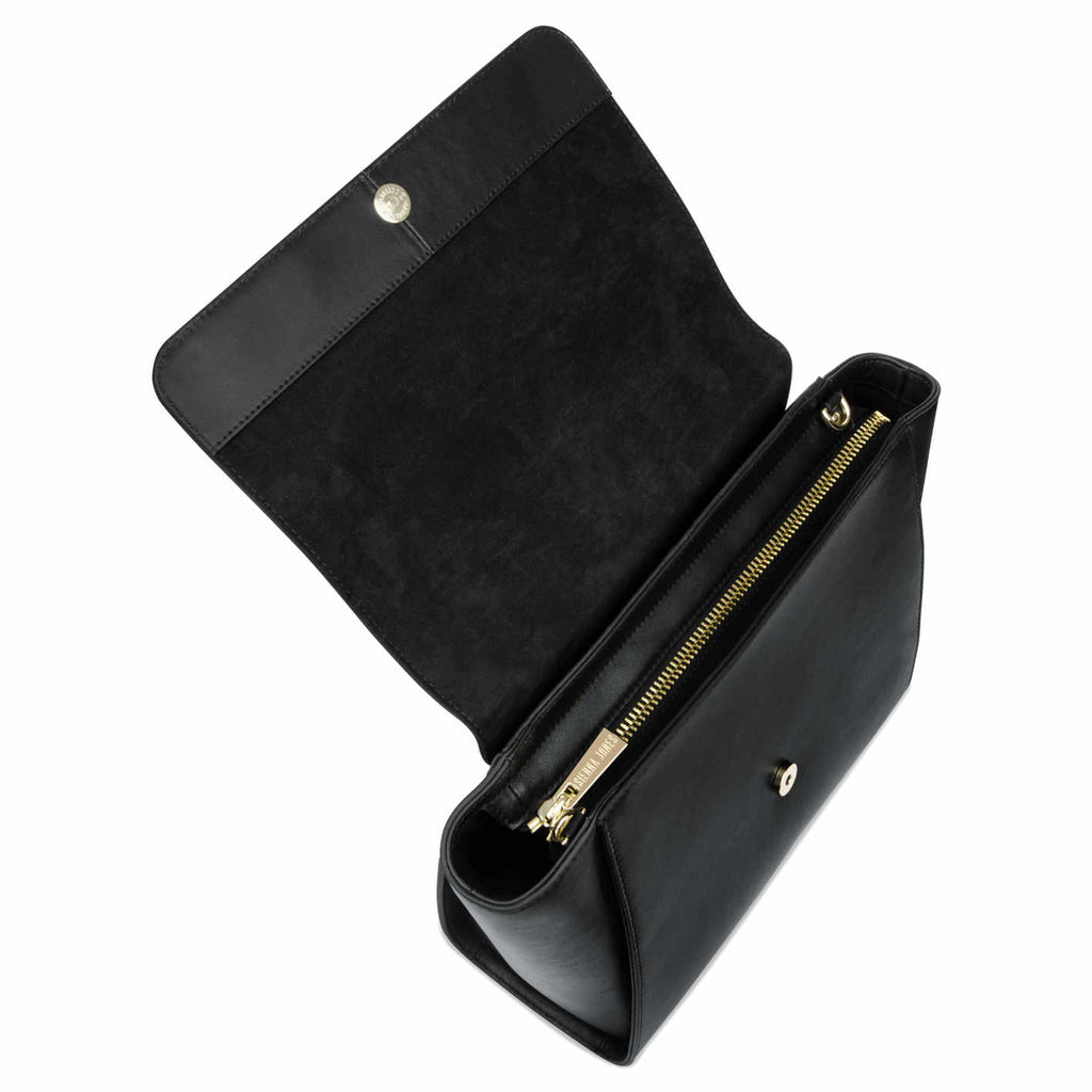 Classic Leather <BR/>Black Handbag