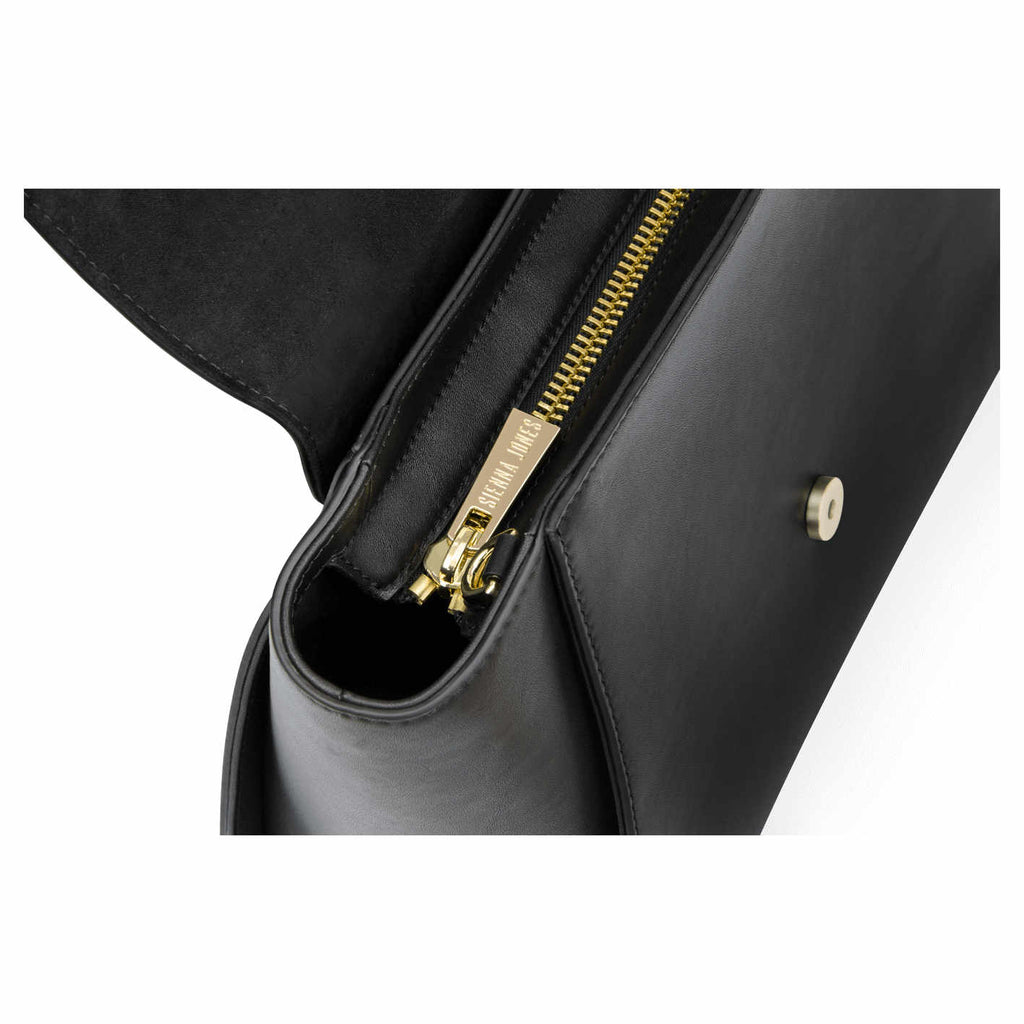 Classic Leather <BR/>Black Handbag