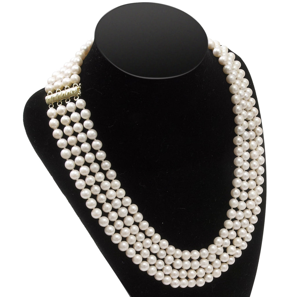 4 Row Imperial Pearl <BR/> Necklace
