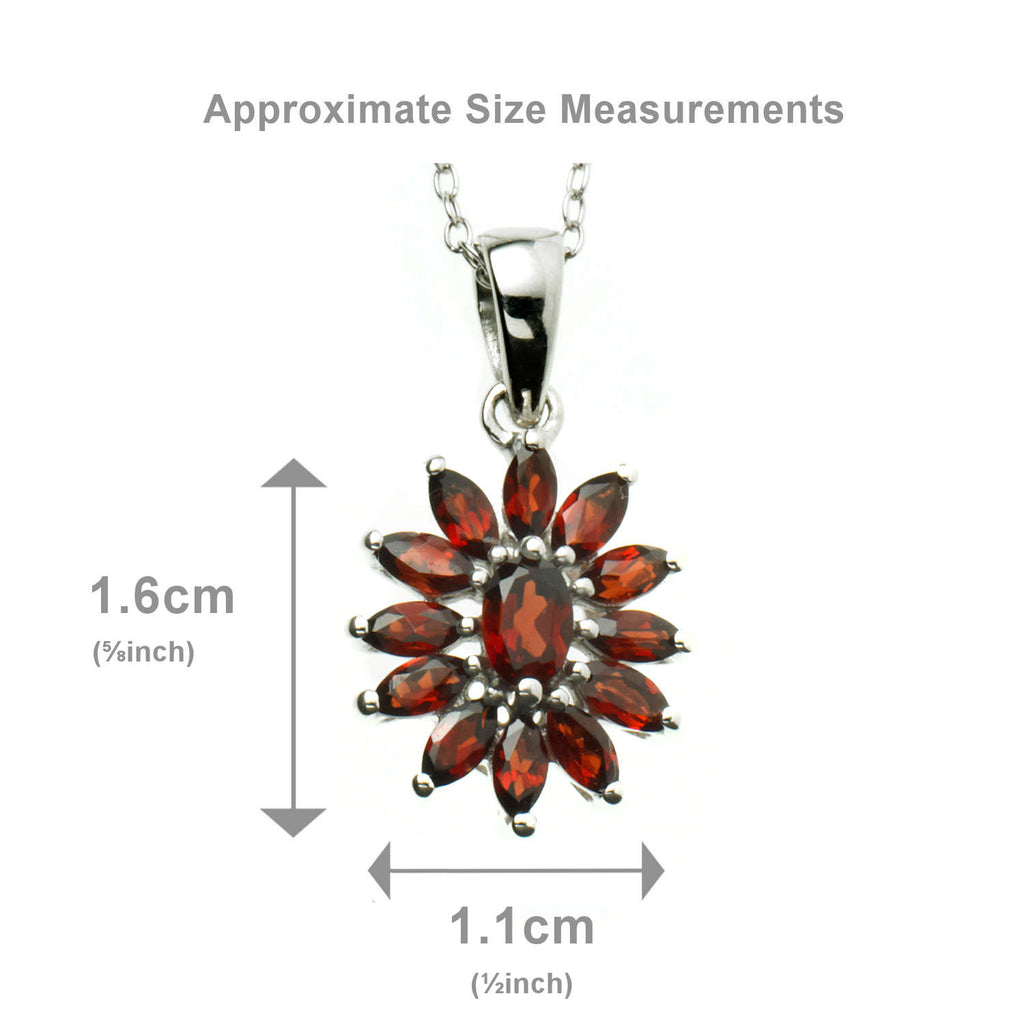 Ruby Garnet <BR/>Marquise Pendant