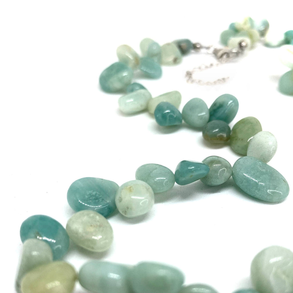 Amazonite Pear Bead </BR>Necklace
