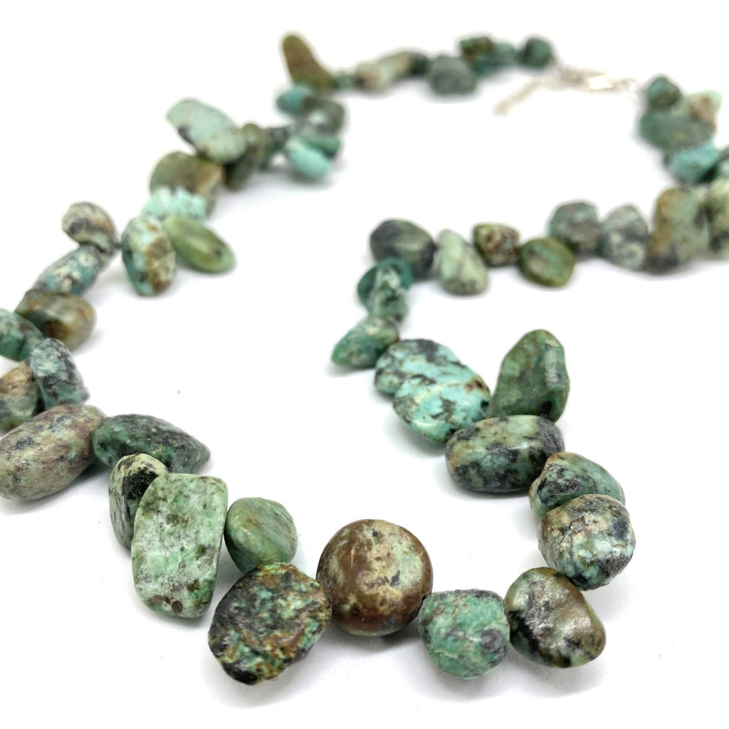 Turquoise Pear Bead</BR>Necklace