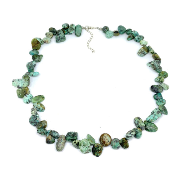 Turquoise Pear Bead</BR>Necklace