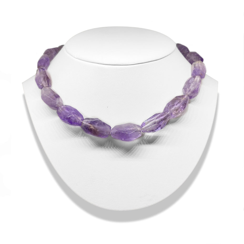 Unusual Amethyst Nugget <BR/> Necklace