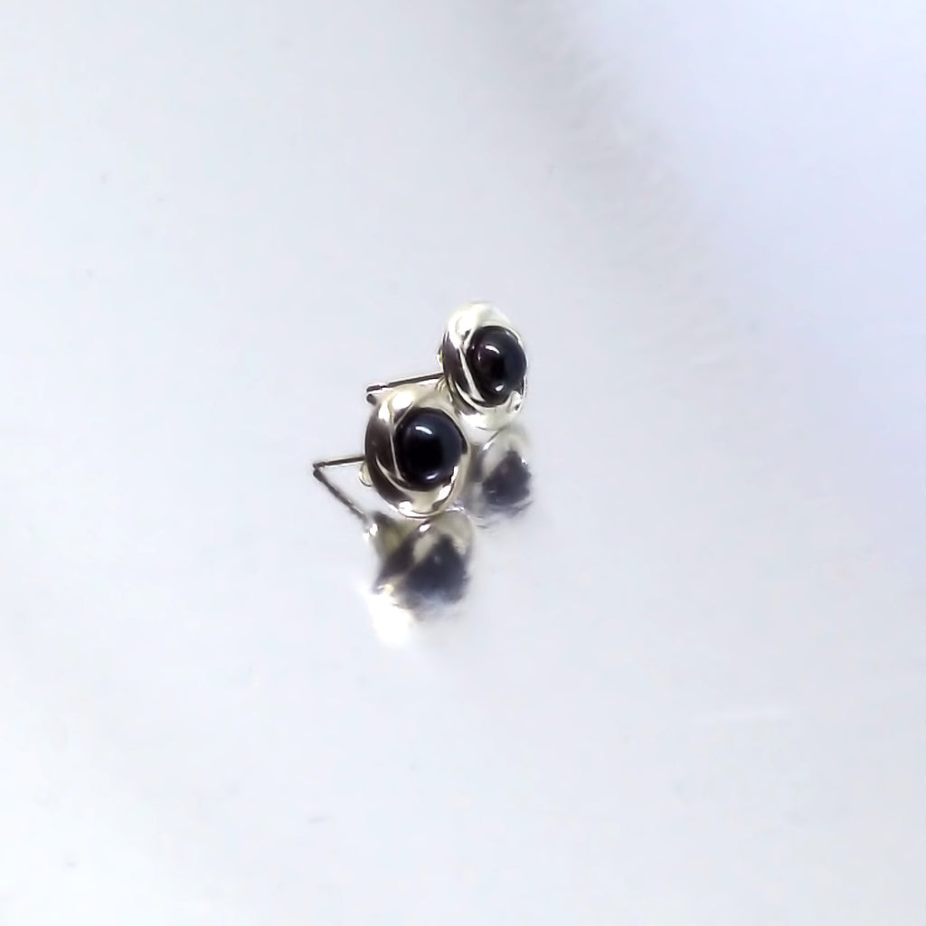 Set of 3 Pearl and<BR/>Silver Stud Earrings