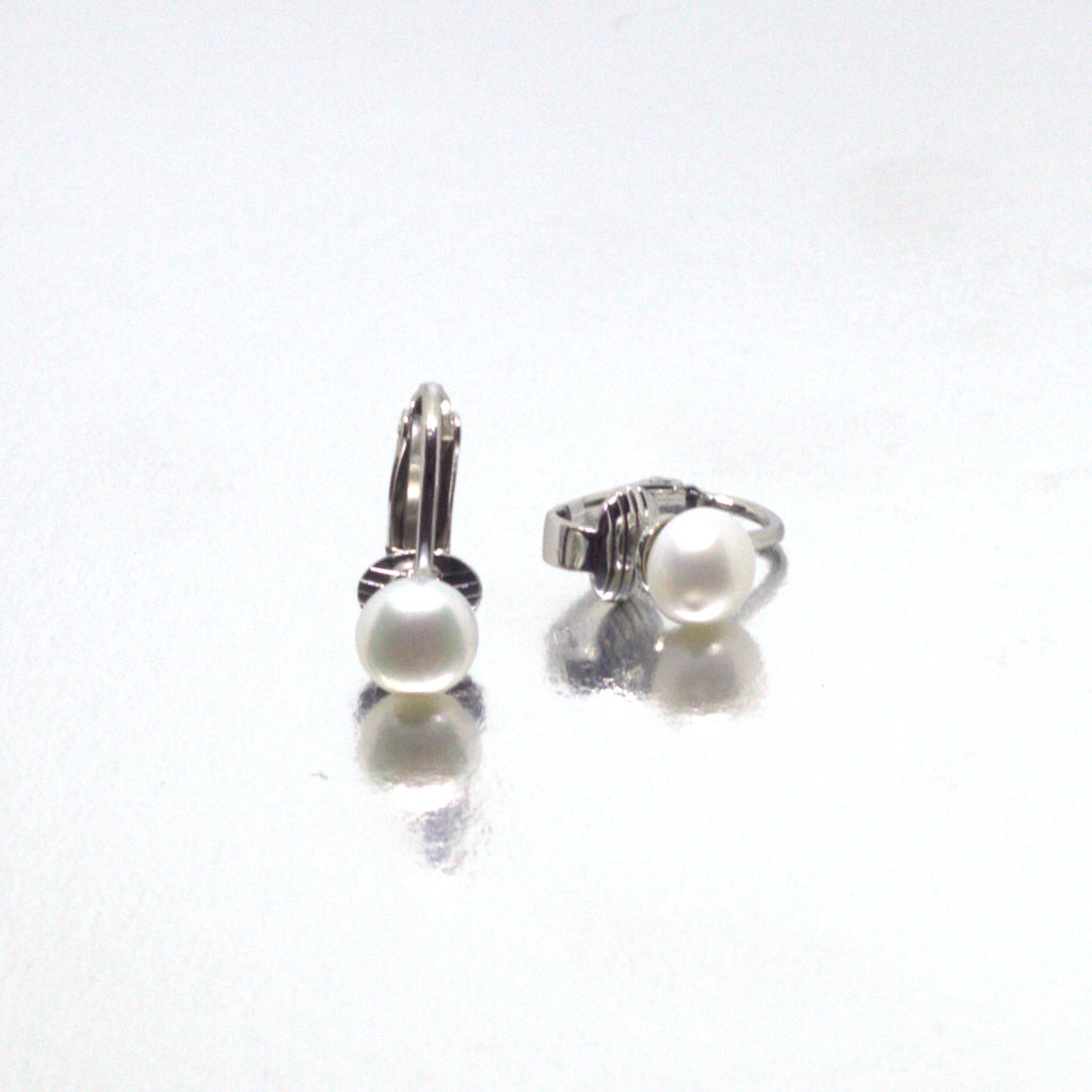 Set of 3 Pearl <BR/>Clip On Earrings