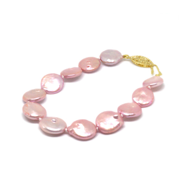 Pink Coin Pearl <BR/> Bracelet
