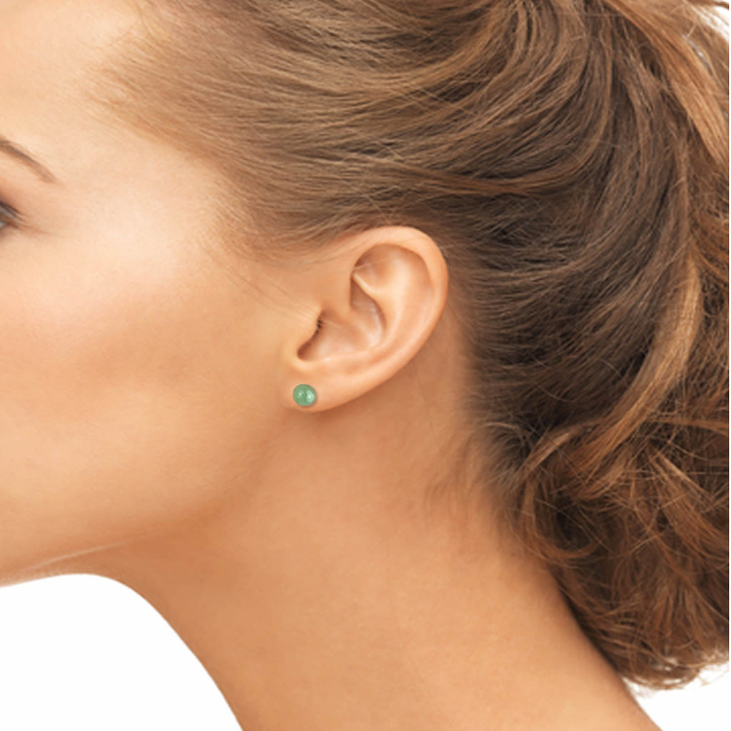 Jade Stud Earrings