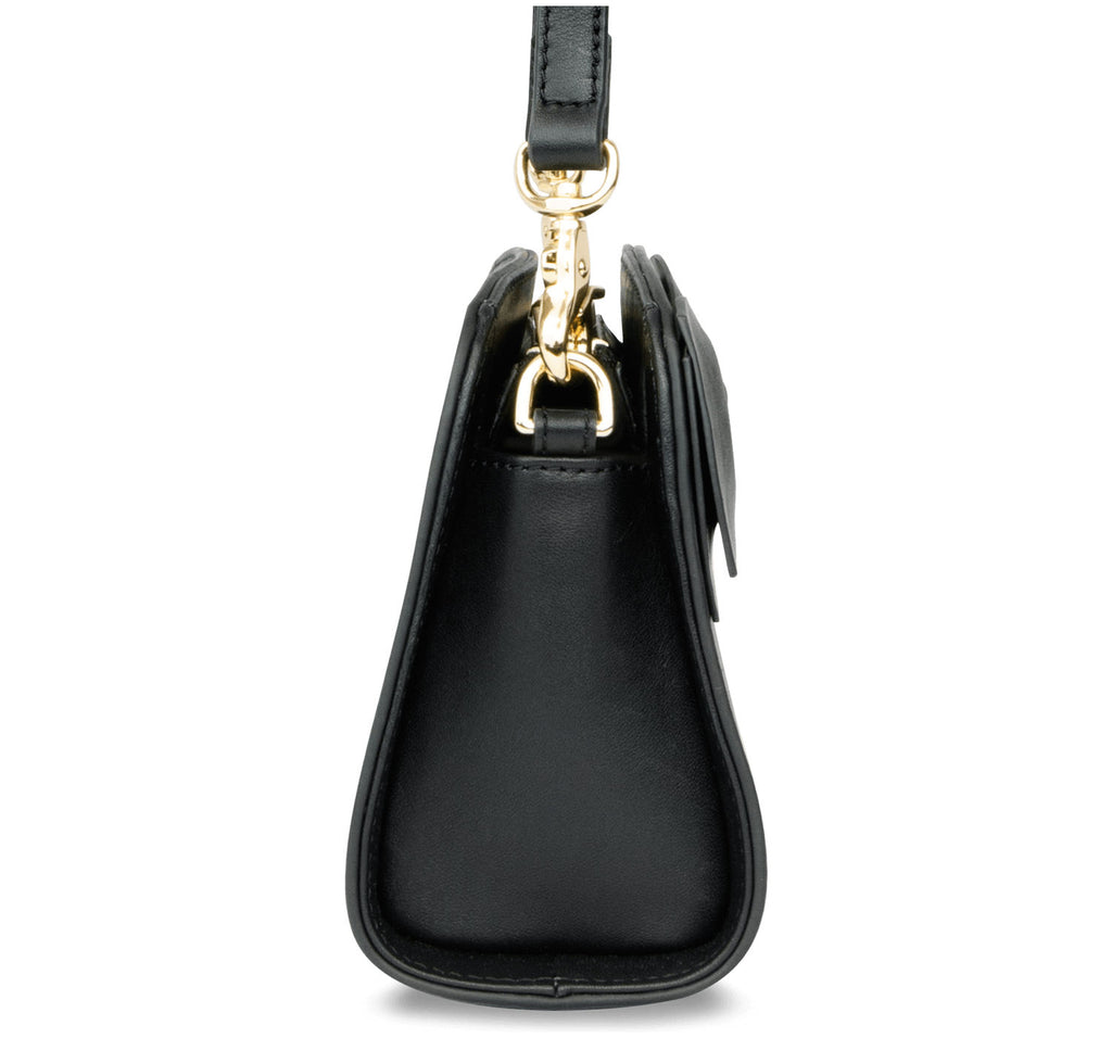 The Mini Marina Bow <BR/>Black Handbag