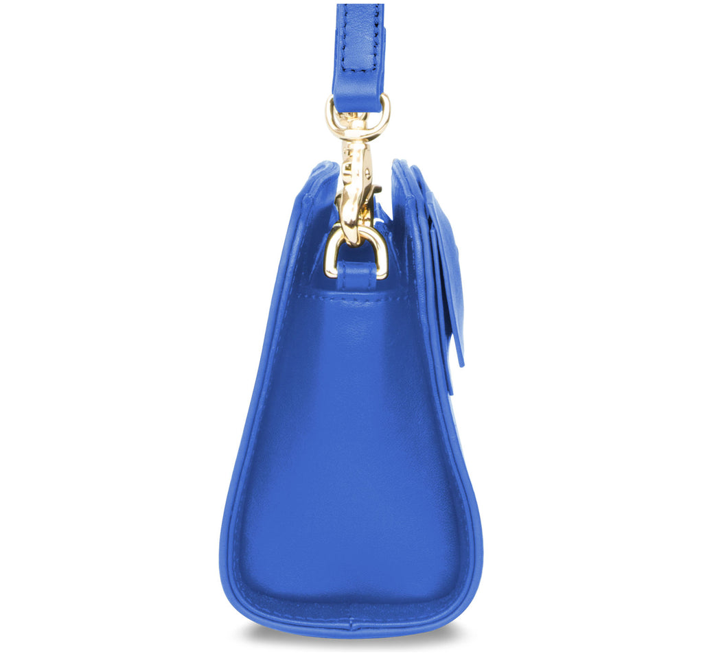 The Mini Marina Bow <BR/>Blue Handbag