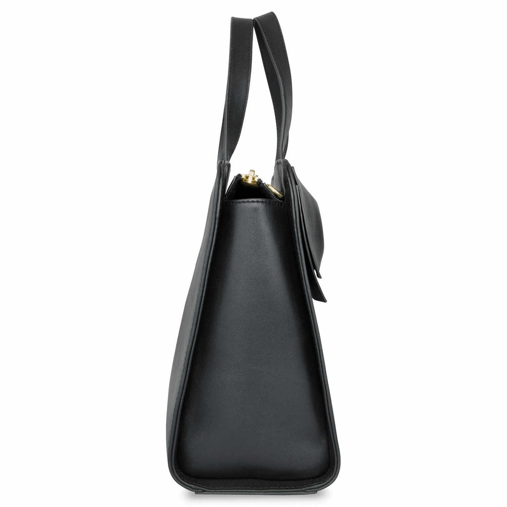 The Marina Bow <BR/>Black Handbag