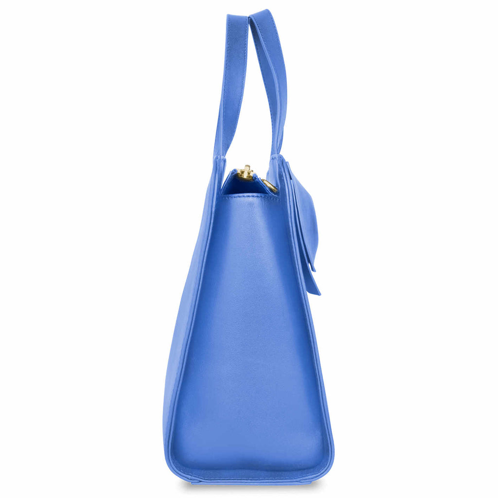 The Marina Bow <BR/>Blue Handbag