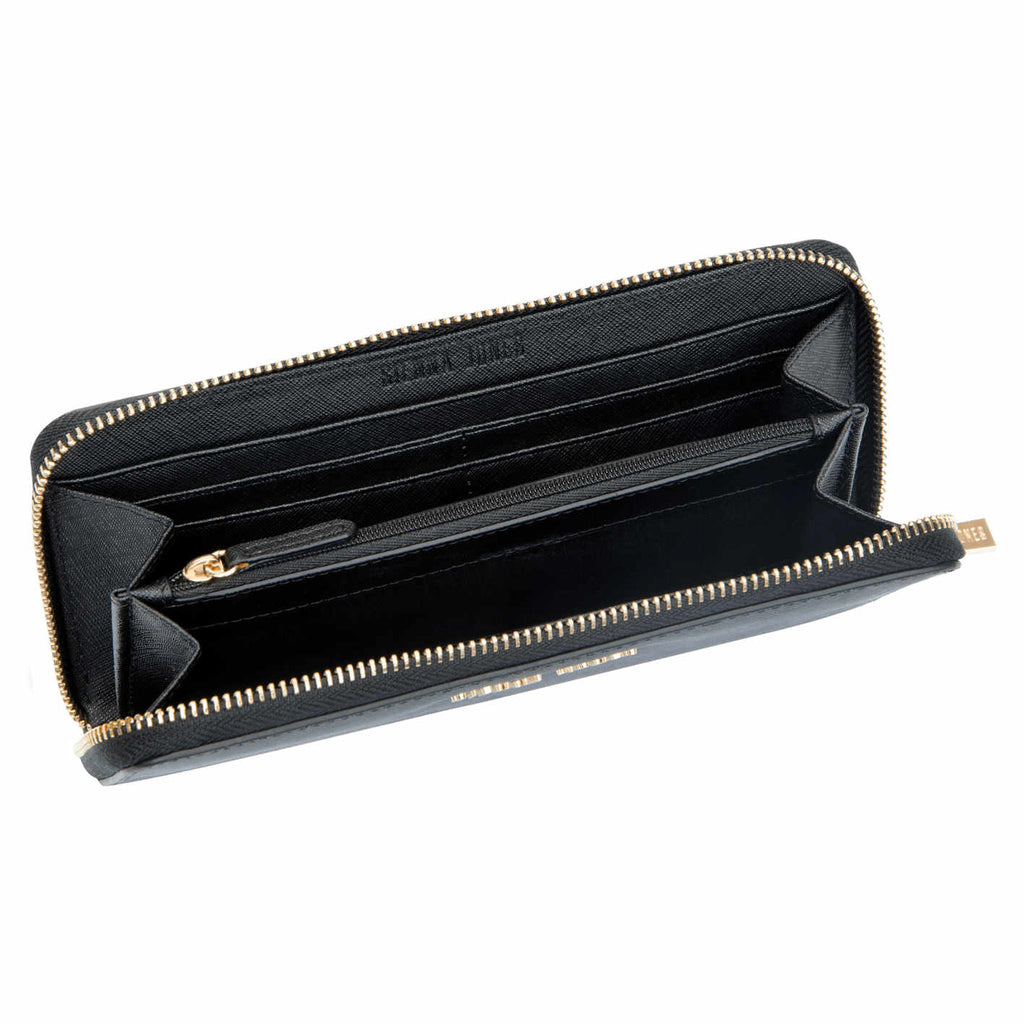 Zip Around Purse - Black