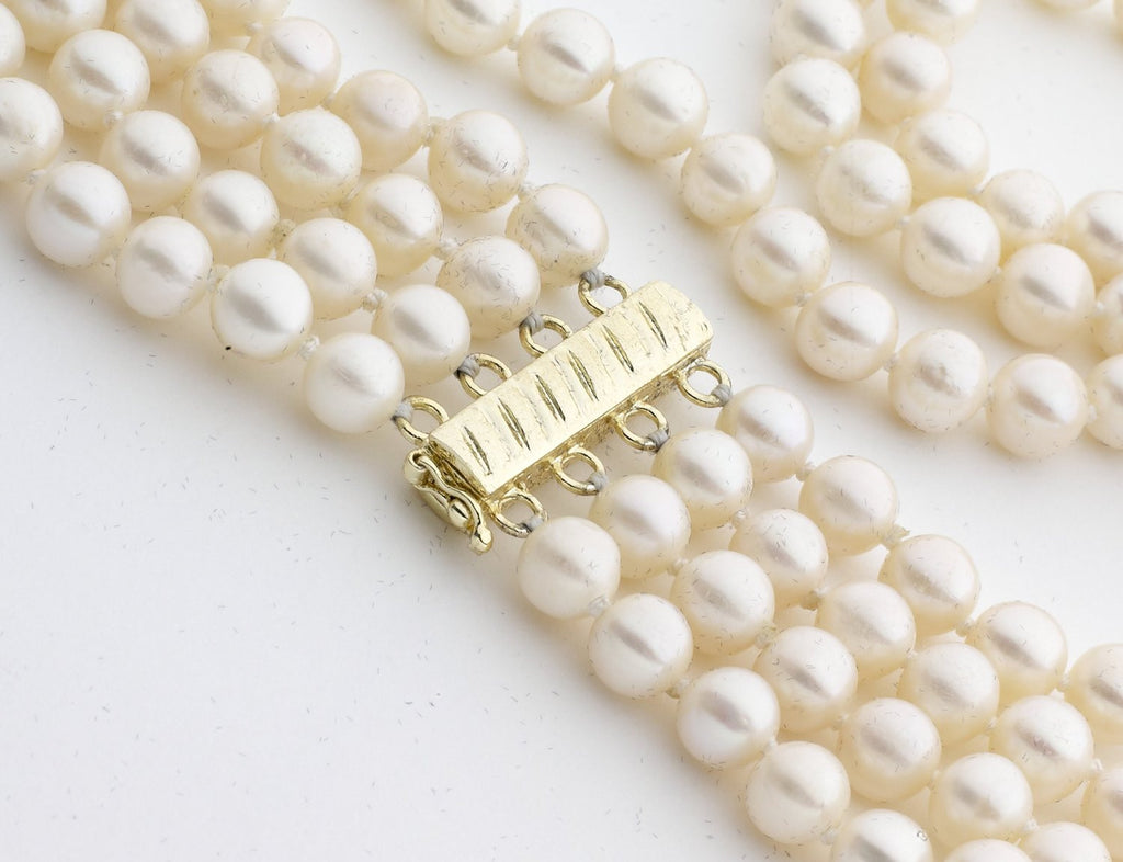 4 Row Imperial Pearl <BR/> Necklace