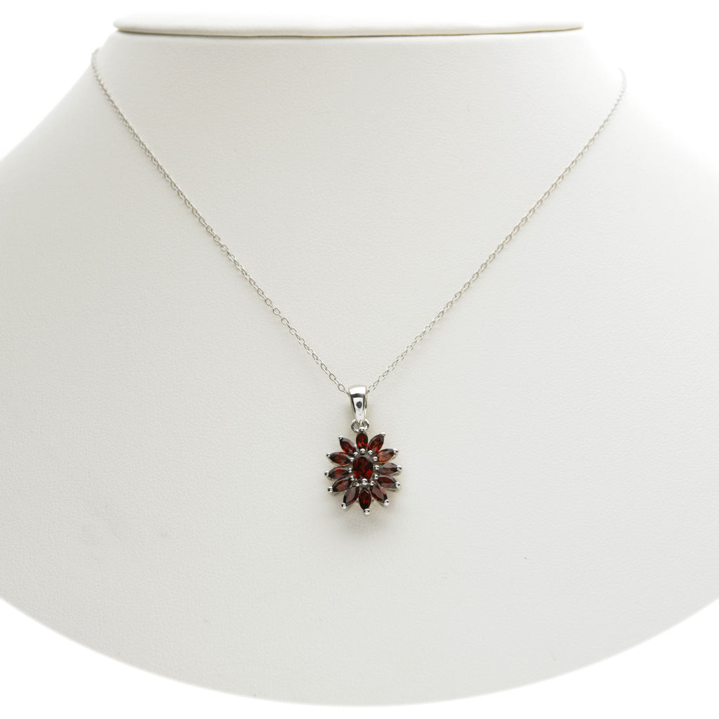 Ruby Garnet <BR/>Marquise Pendant