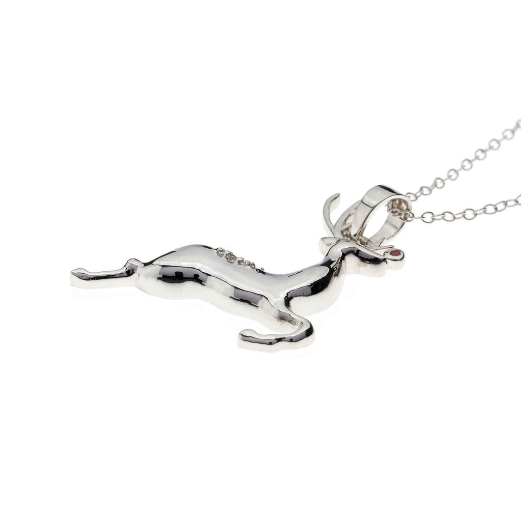 Ruby Reindeer <br />Pendant