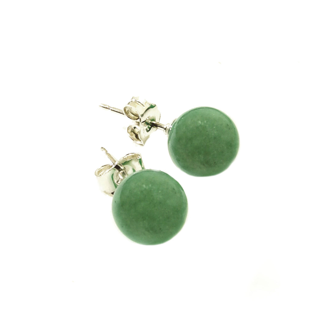 Aventurine Stud <BR/>Earrings