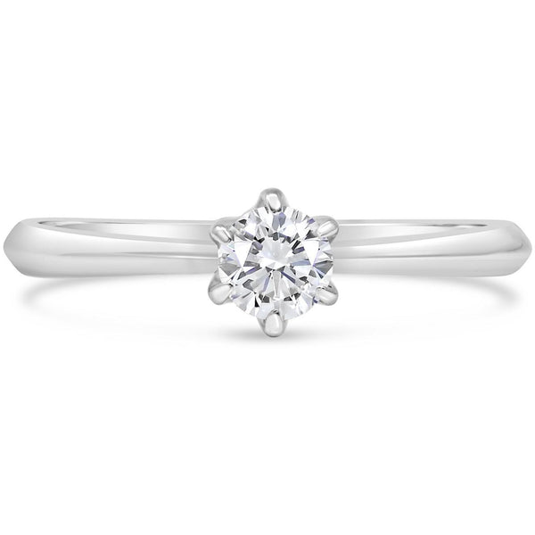 PLATINUM DIAMOND SOLITAIRE RING FOR WOMEN - G&S Diamonds