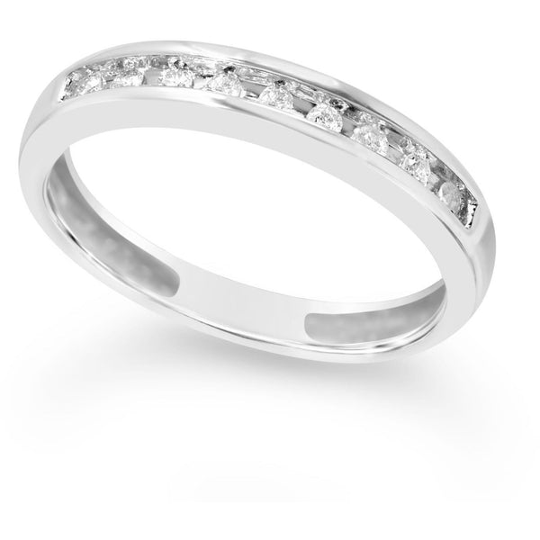 eternity ring for women in white gold ring with channel of stunning natural diamonds