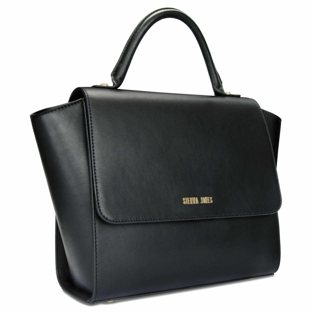 Classic Leather <BR/>Black Handbag