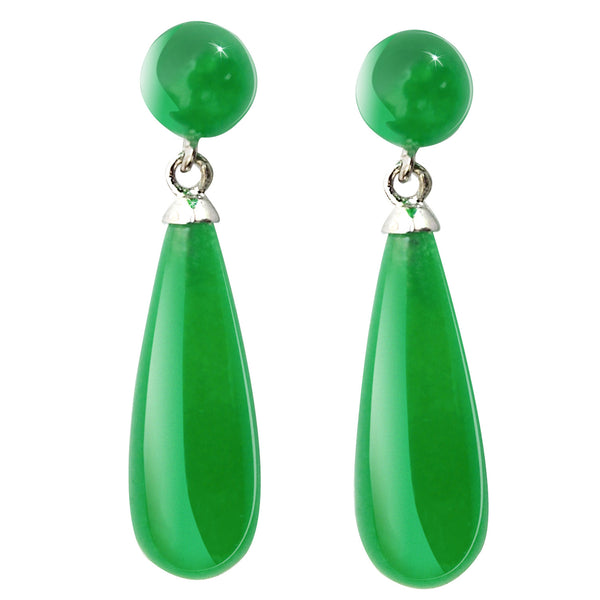 Jade Drop Earrings