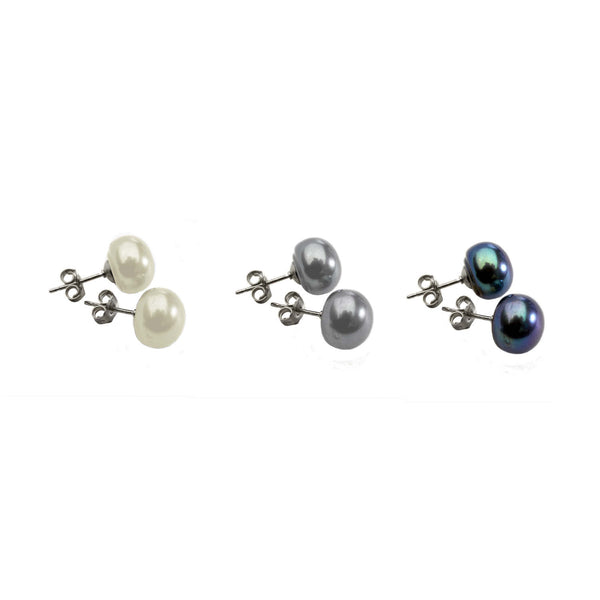 Trio of Pearl<BR/> Earrings