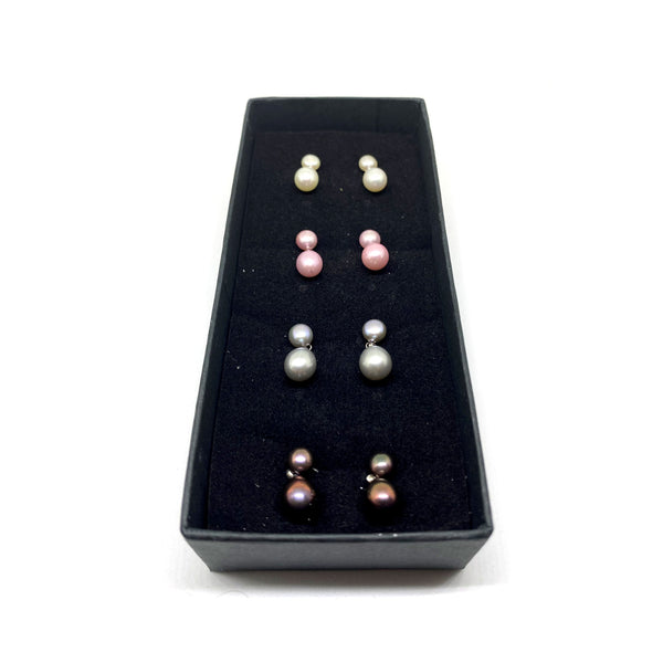 Set of Four Pearl<BR/> Earrings