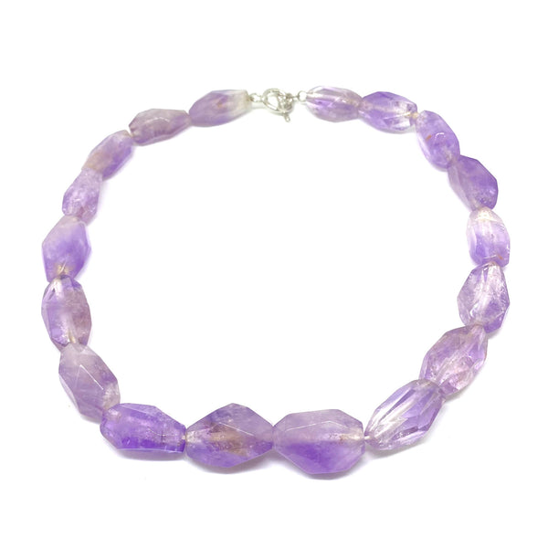 Unusual Amethyst Nugget <BR/> Necklace