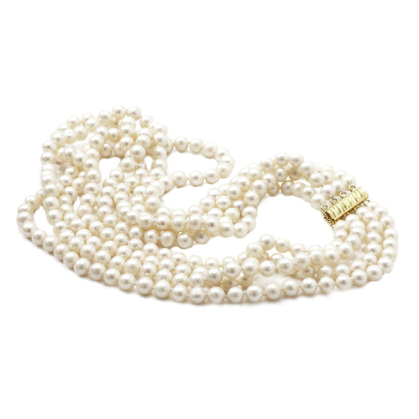 4 Row Imperial Pearl <BR/> Necklace