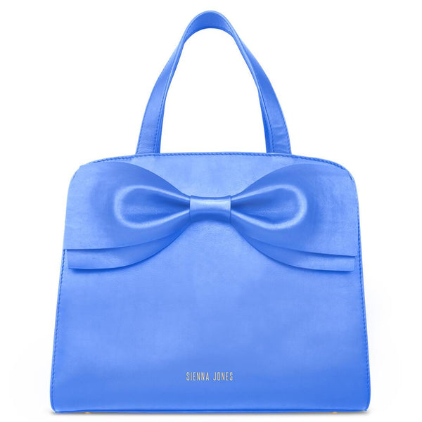 The Marina Bow <BR/>Blue Handbag