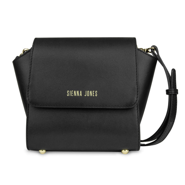 Mini Classic Leather <BR/>Black Handbag