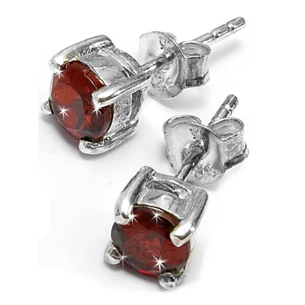 Garnet Stud Earrings