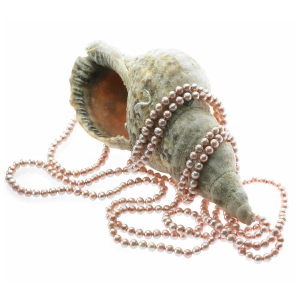 Pink Freshwater Cultured Pearl Rope
